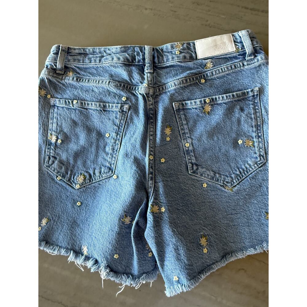 Rails Mesa Embroidered Daisy Relaxed Vintage Frayed Shorts Size 29 Retail $168 - Picture 6 of 7